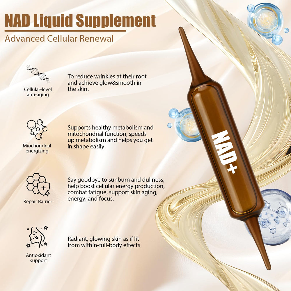 Lexenic NAD+Advanced liquid bottle label close-up highlighting purity and quality
