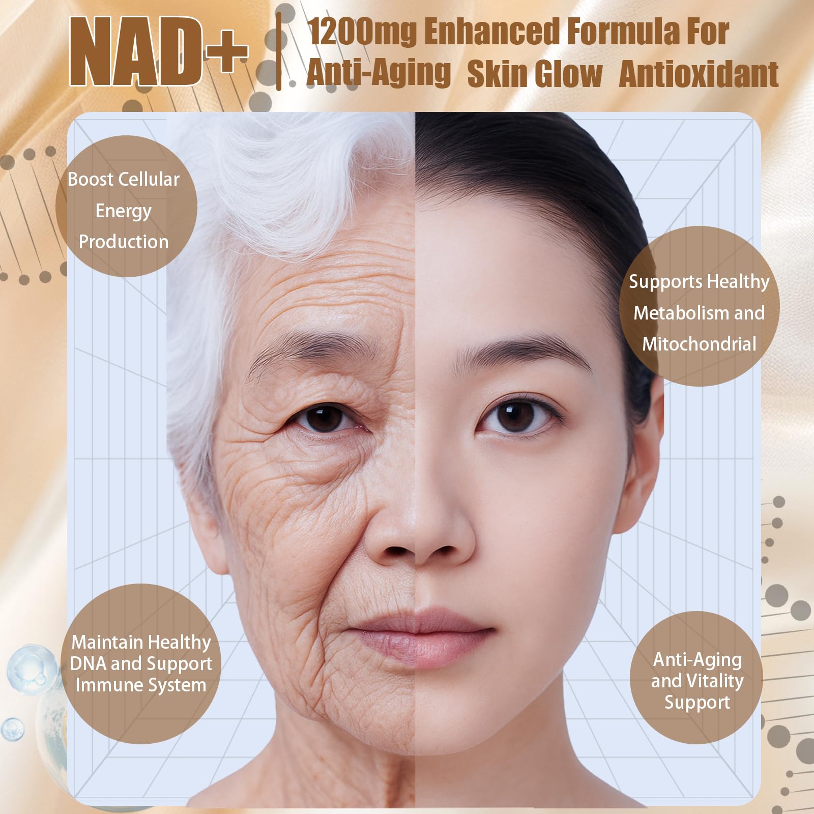 Lexenic NAD+Advanced liquid dosing syringe shows precise intake for focus