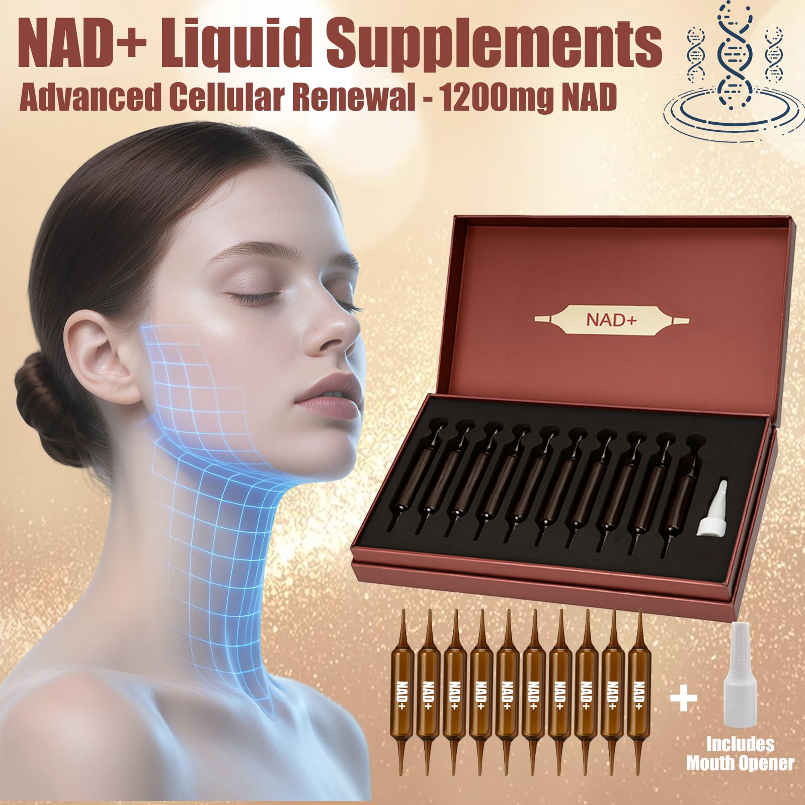 Lexenic NAD+Advanced measuring spoon ready for daily energy routine