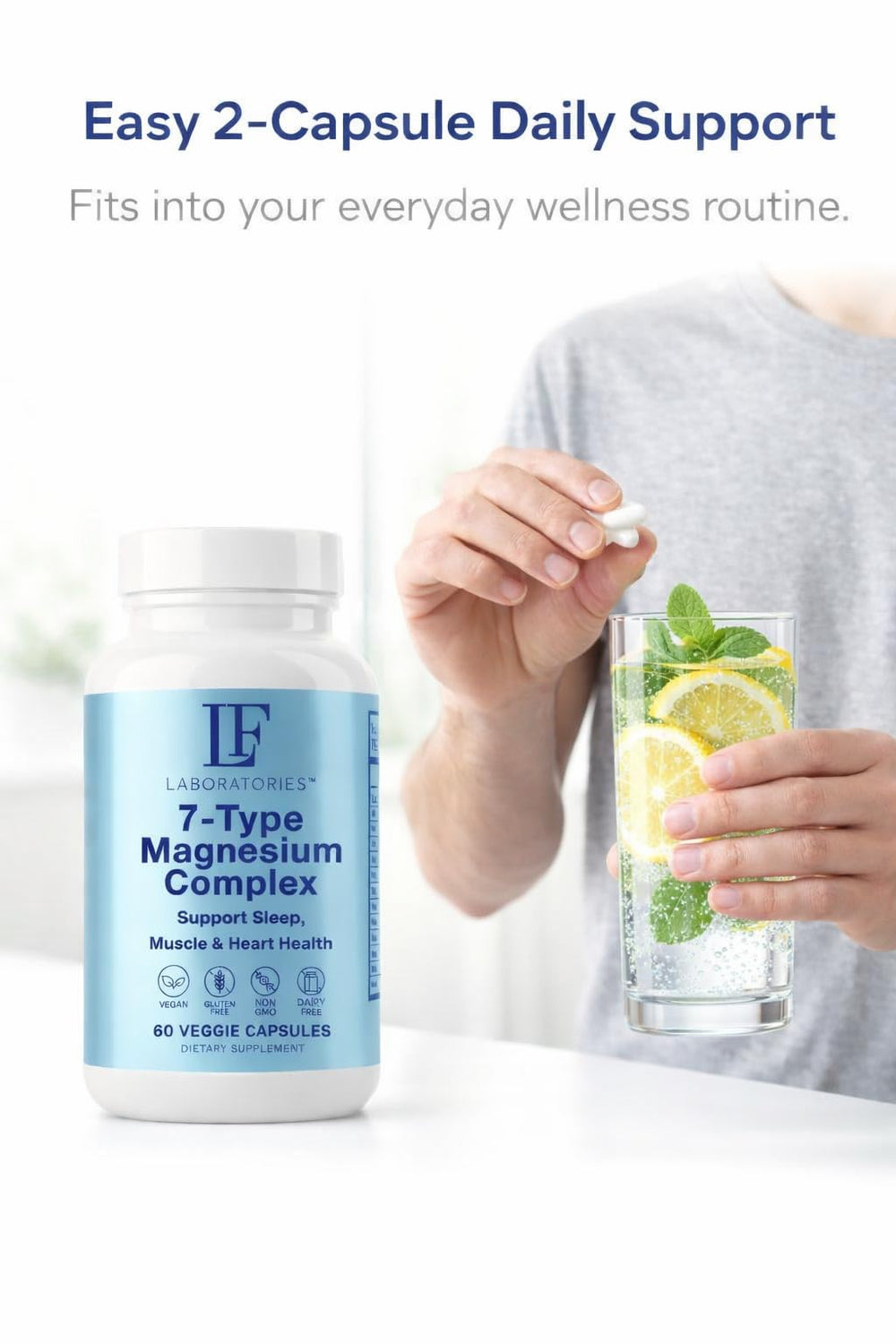 LF Laboratories magnesium promotes sleep quality and restful nights
