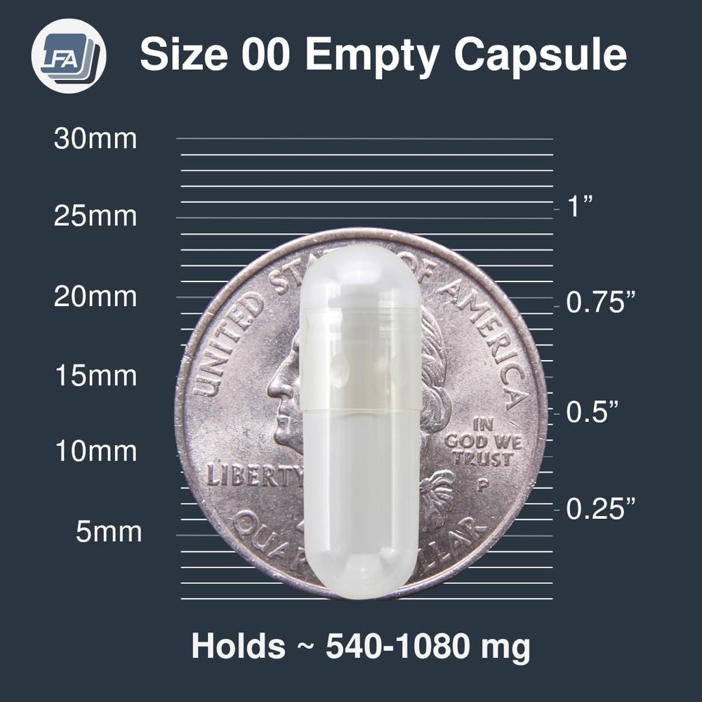 LFA close-up of joined beef gelatin capsule with easy snap