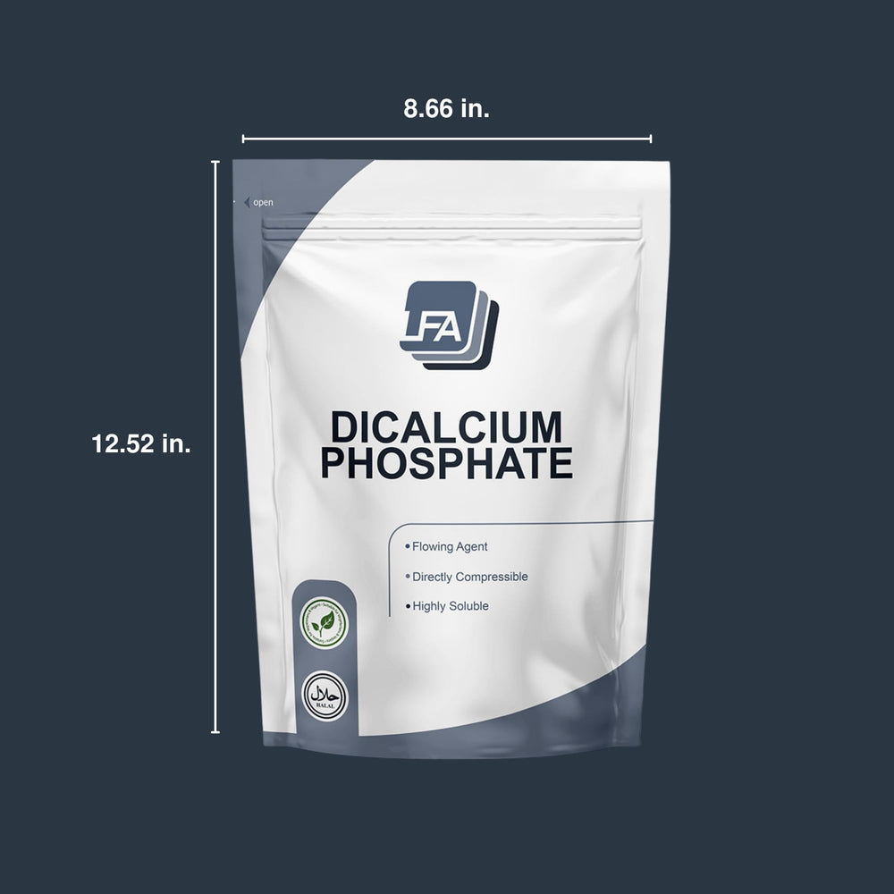 LFA DCPD powder used in dental care products for enamel polishing.