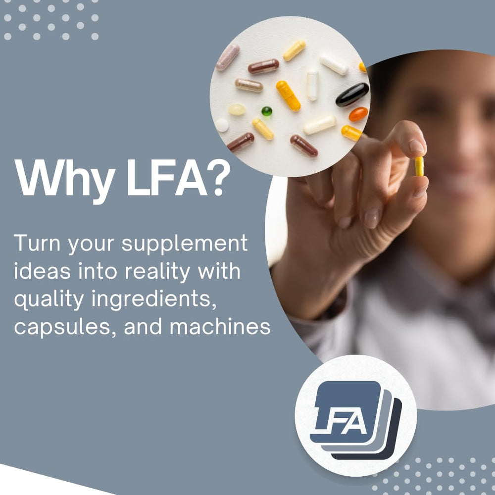 LFA easy snap design capsules for fast, clean filling and use.