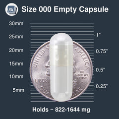 LFA empty capsules with powder visuals, ideal for custom supplement blends.