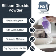 LFA silica powder is odorless and tasteless, ideal for small-amount blends.