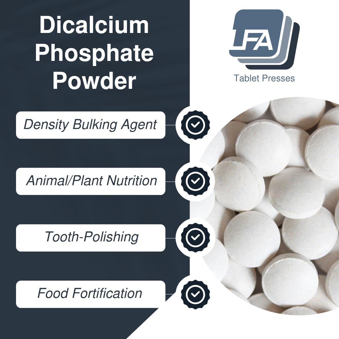 LFA Tablet Presses DCPD powder enhances tablet flow and uniform fill