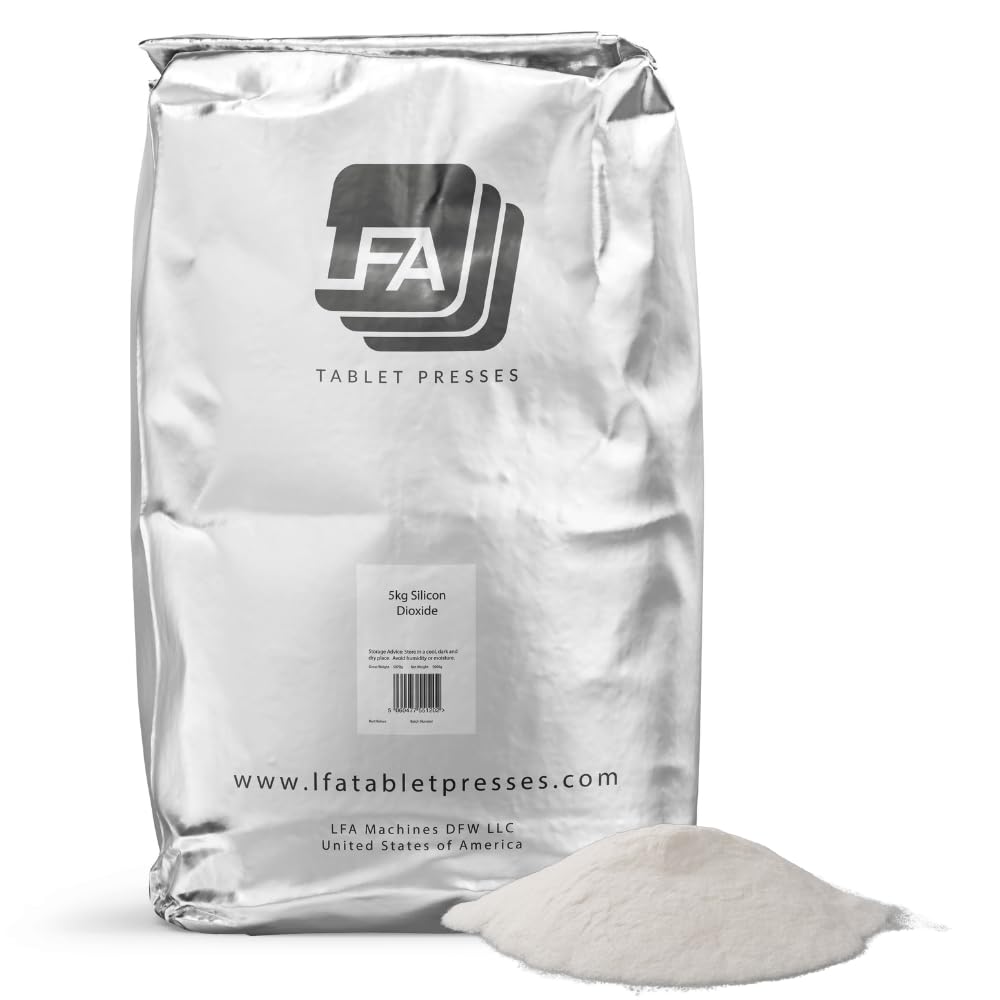 LFA Silicon Dioxide anticaking powder blends smoothly for tablet presses, reducing clumps.