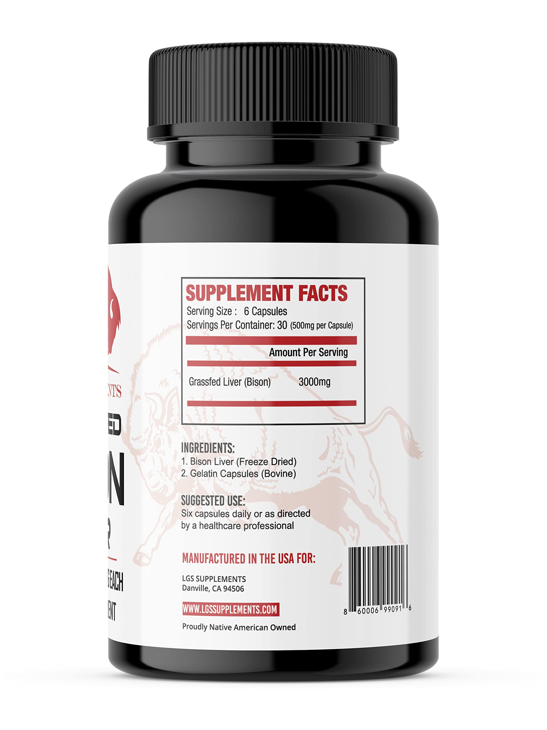 LGS Supplements Freeze-Dried Liver Health highlighting preserved nutrients.