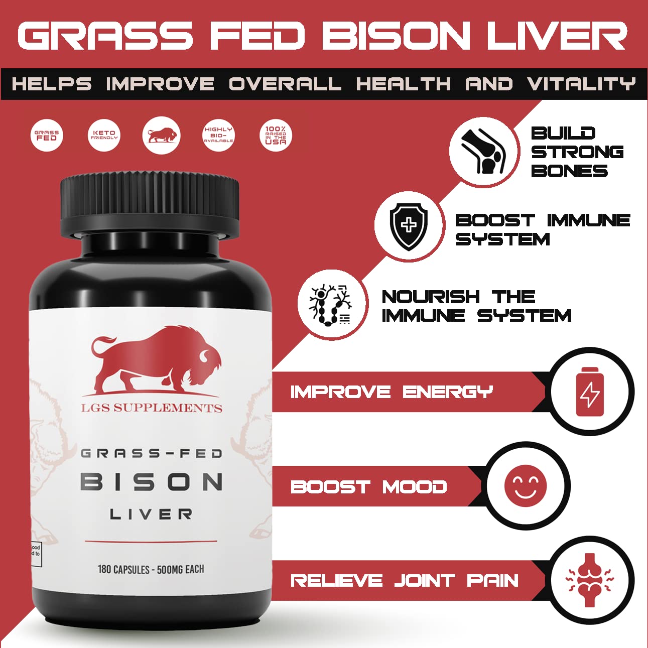 LGS Supplements Purity-tested liver for trusted ingredients.