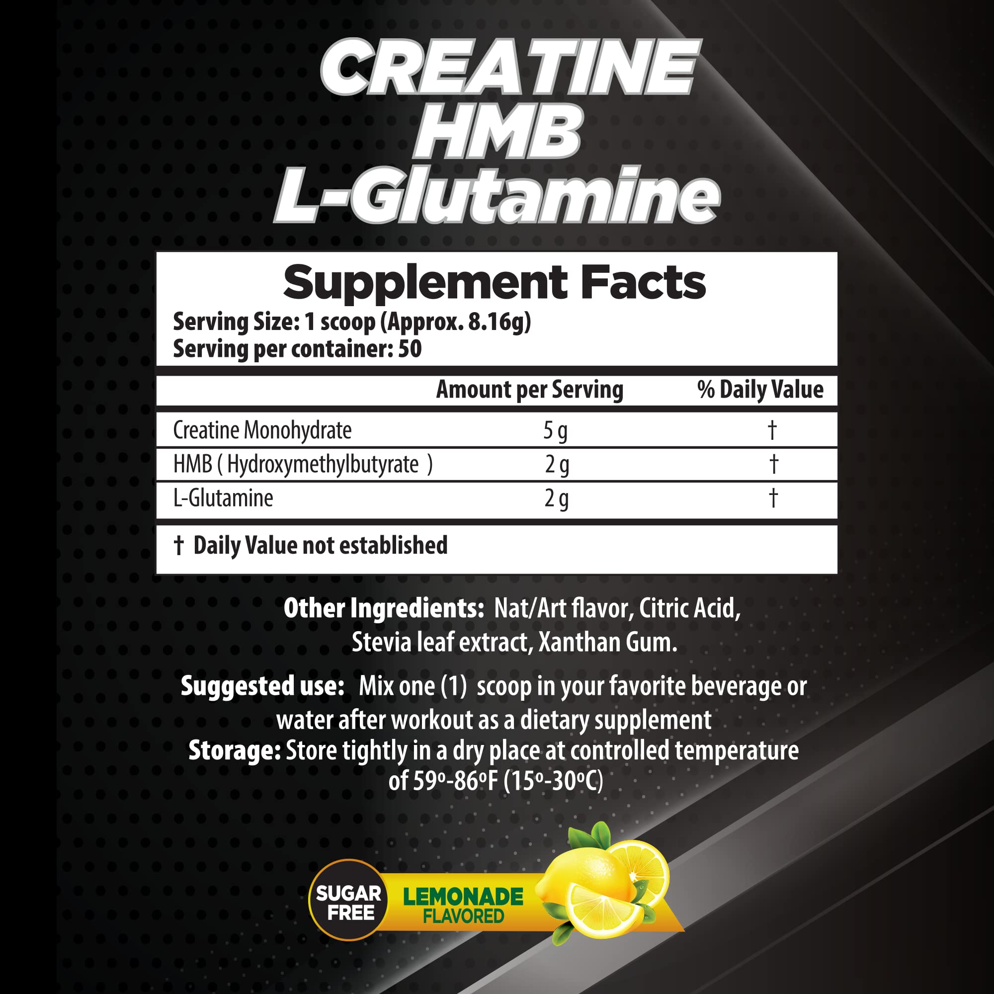 LHA Pro Series Recovery Creatine Lemon Powder mixing in water for refreshing endurance boost.