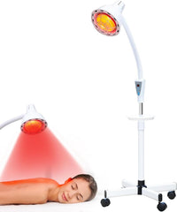LHCYLDQ 275W infrared lamp front view provides targeted heat for muscle relief.
