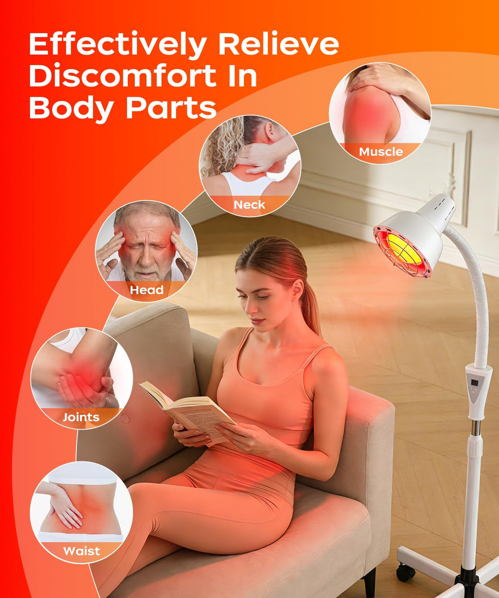 LHCYLDQ adjustable head tilt demonstrates precise targeting for shoulders and back.