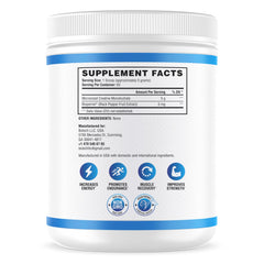 NutraScience Creatine Monohydrate dissolving in a glass of water