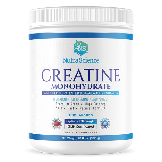 Liarminoo NutraScience Creatine Monohydrate with scoop for precise dosing