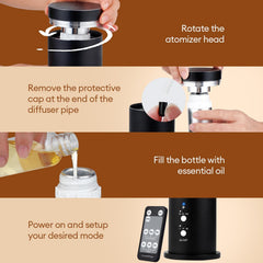 LIARTY app control and scheduling enable customized fragrance timing.