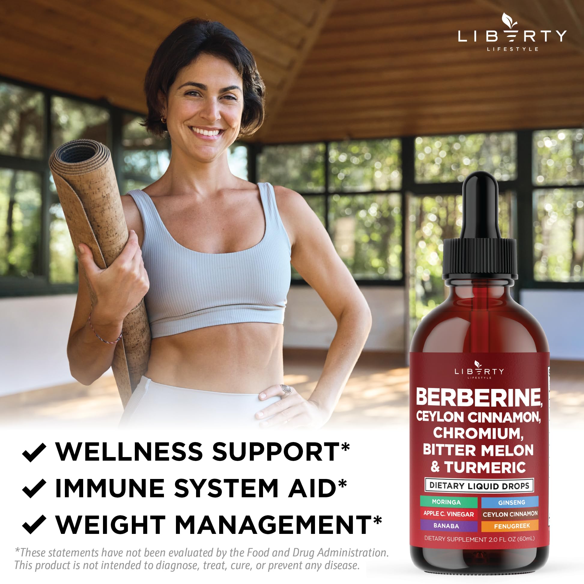 Liberty Lifestyle third-party testing label indicating product integrity