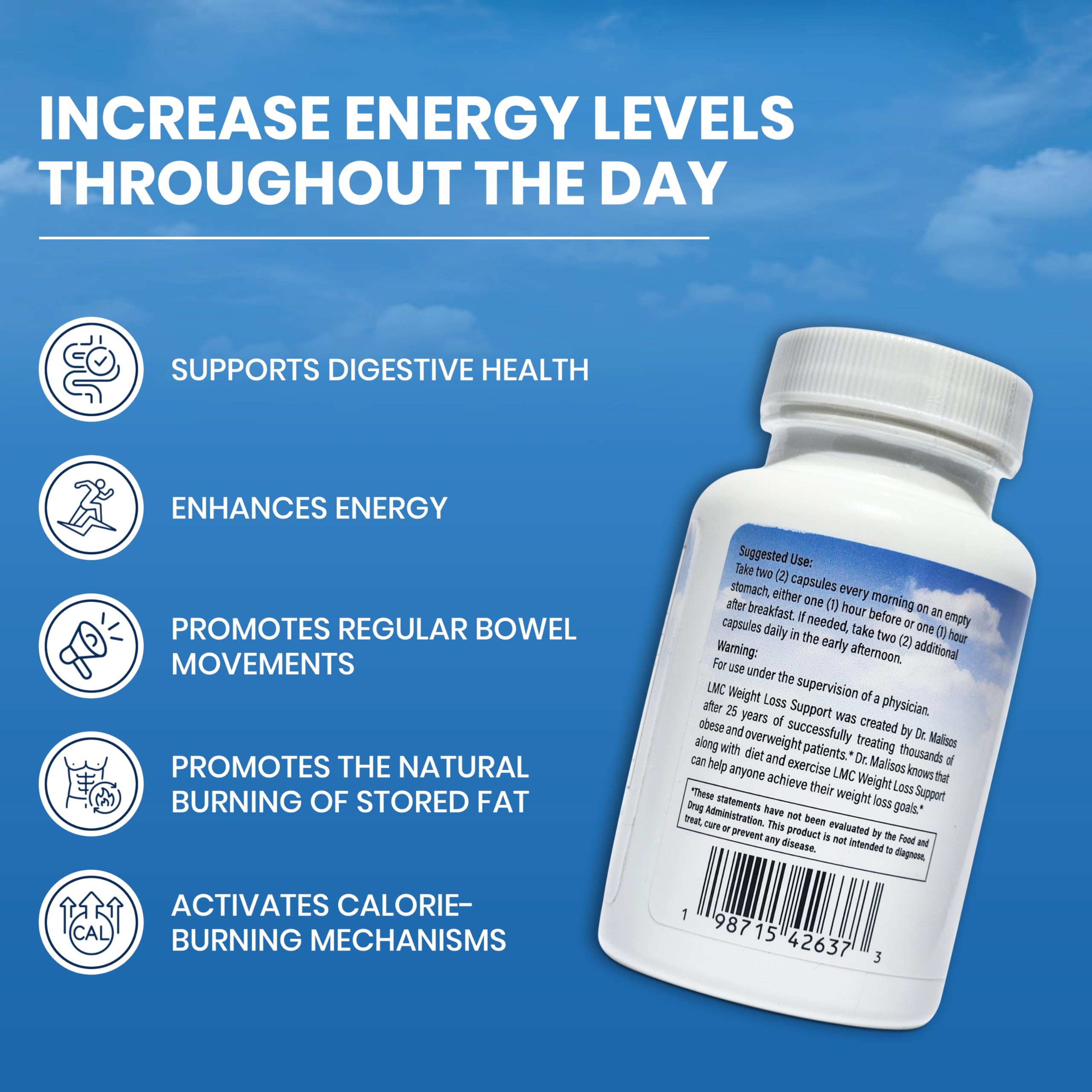 Liberty Medical Center 60 count bottle for a month-long routine