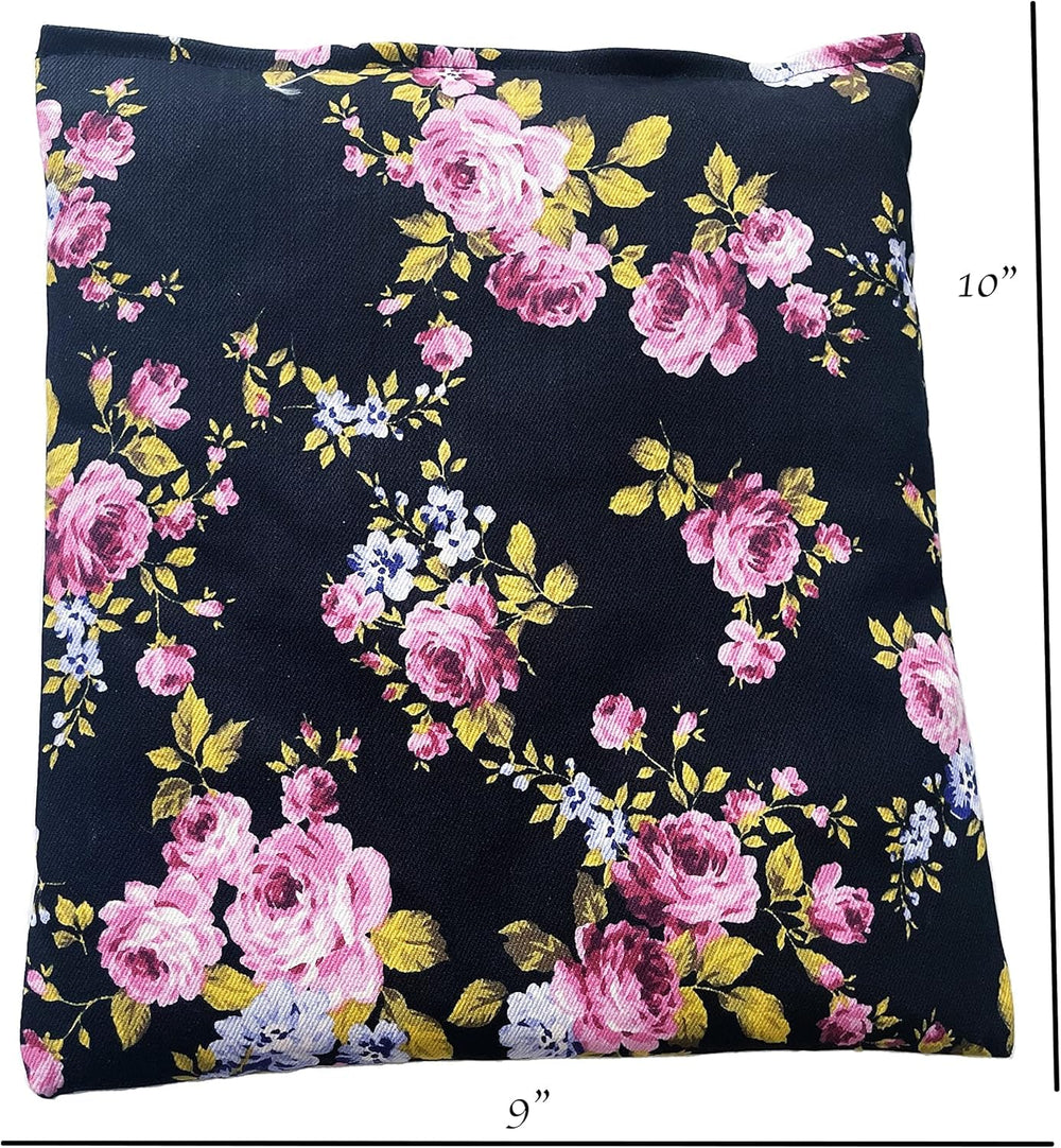 Liberty21 corn bag on neck and shoulders to ease tension