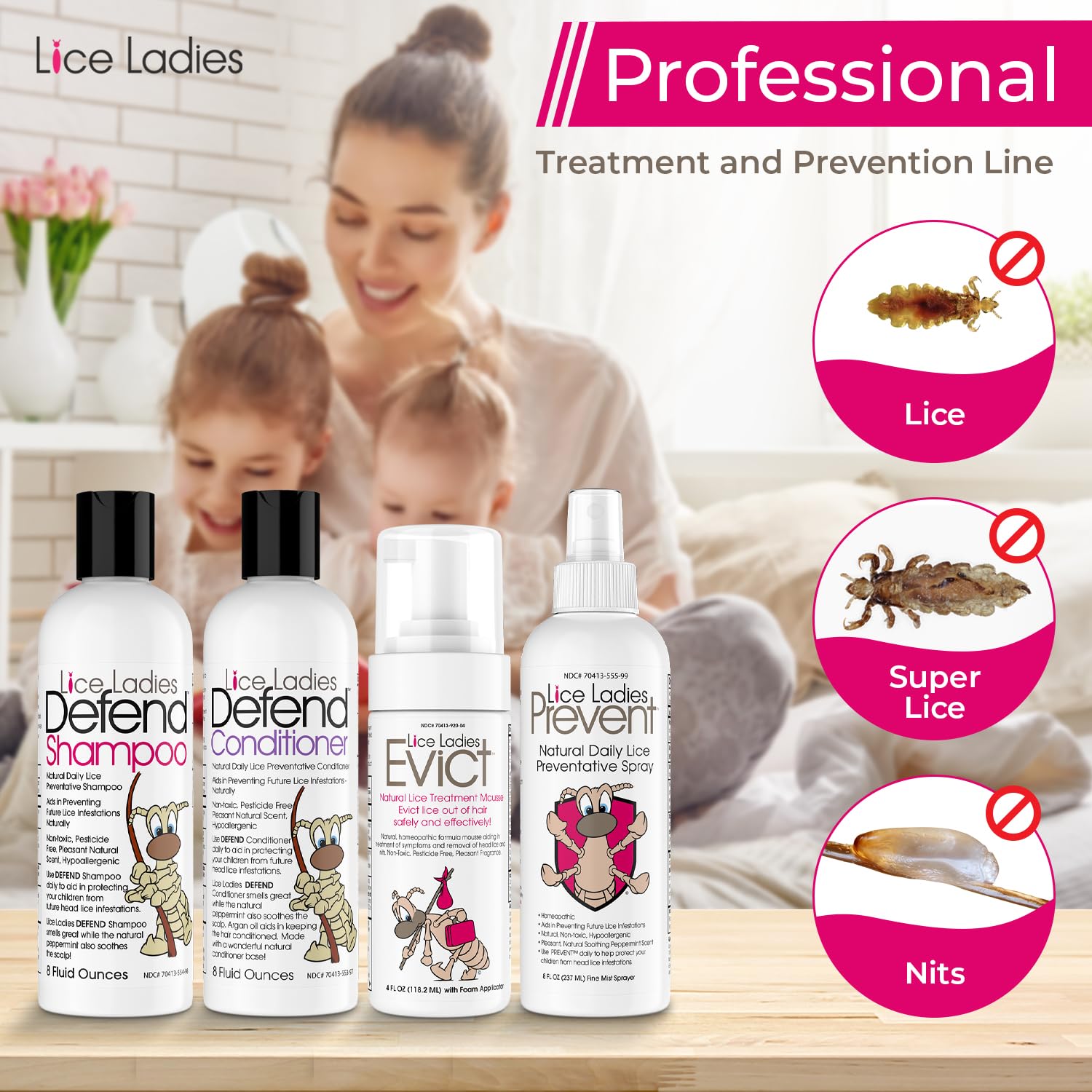 Lice Ladies clinical proof badge image conveys professional endorsement and clinic backing