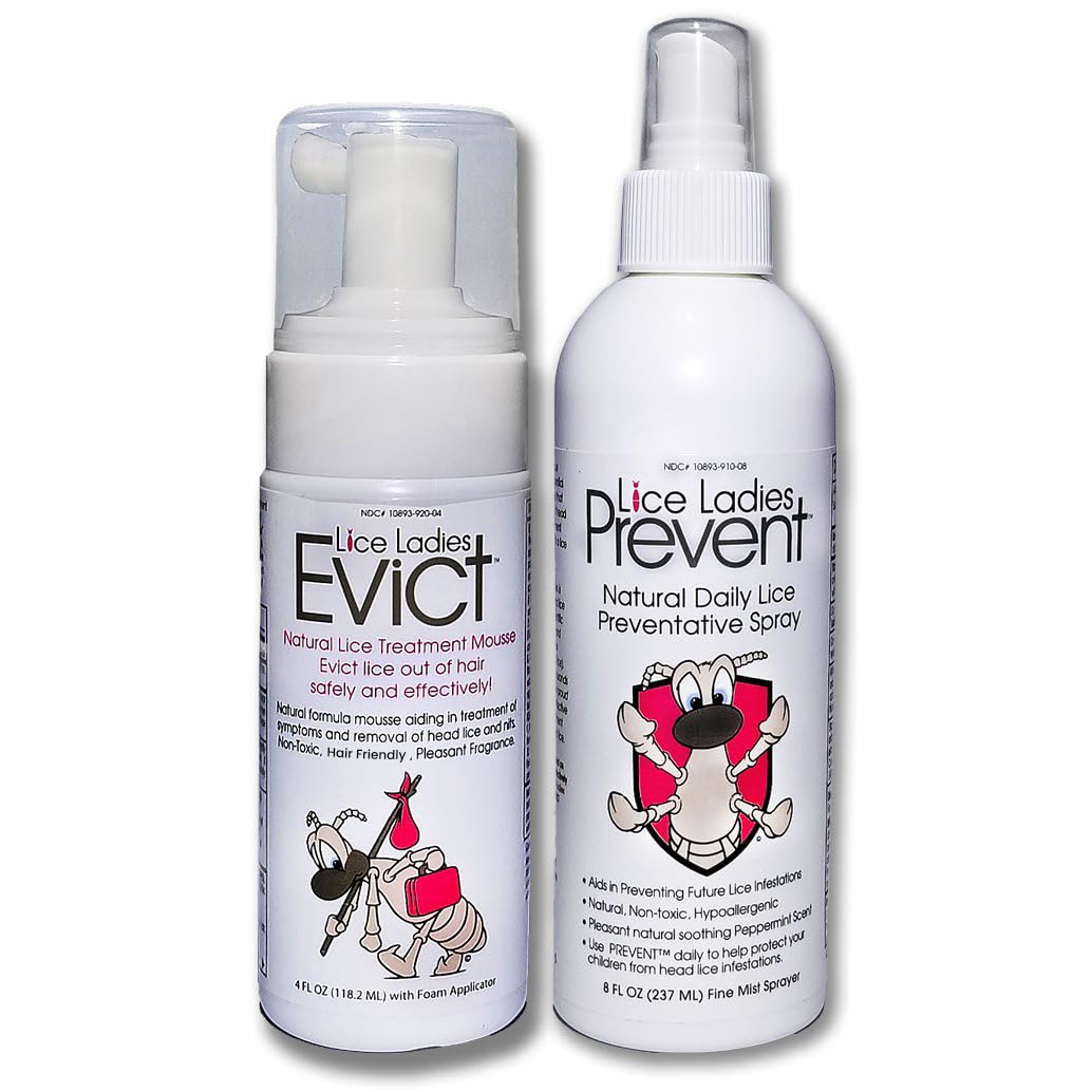 Lice Ladies Evict mousse application for quick kid-friendly lice treatment.