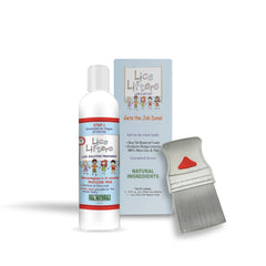Lice Lifters 8oz solution bottle for at-home treatment.