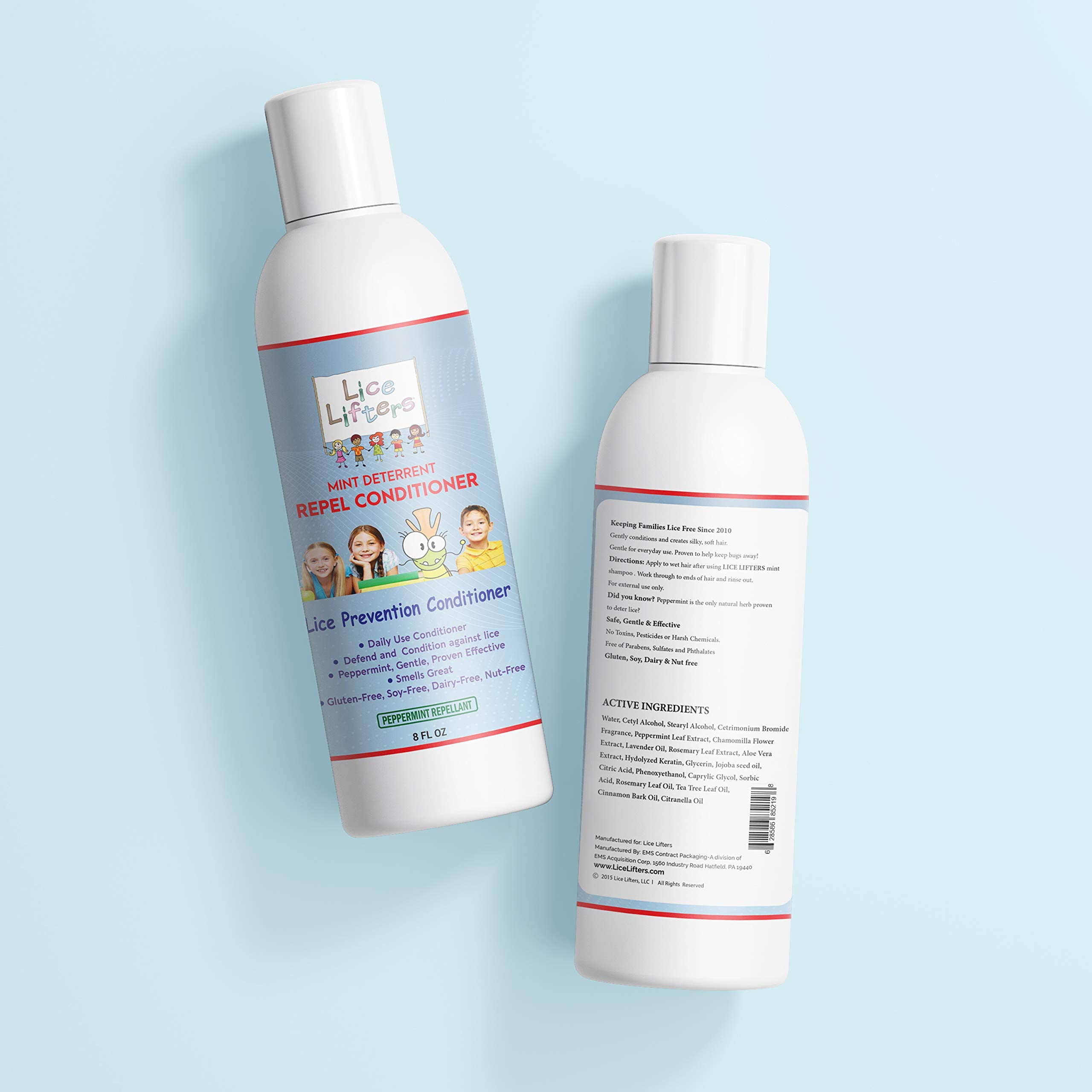 Lice Lifters peppermint oil swatch emphasizing aroma and refreshing scalp vibe.