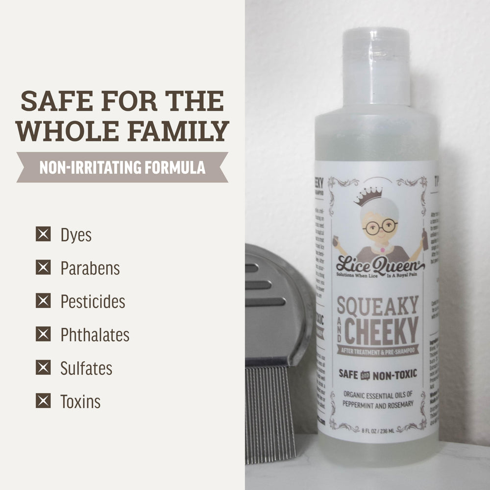 Lice Queen family-use setup conveys multi-user convenience.