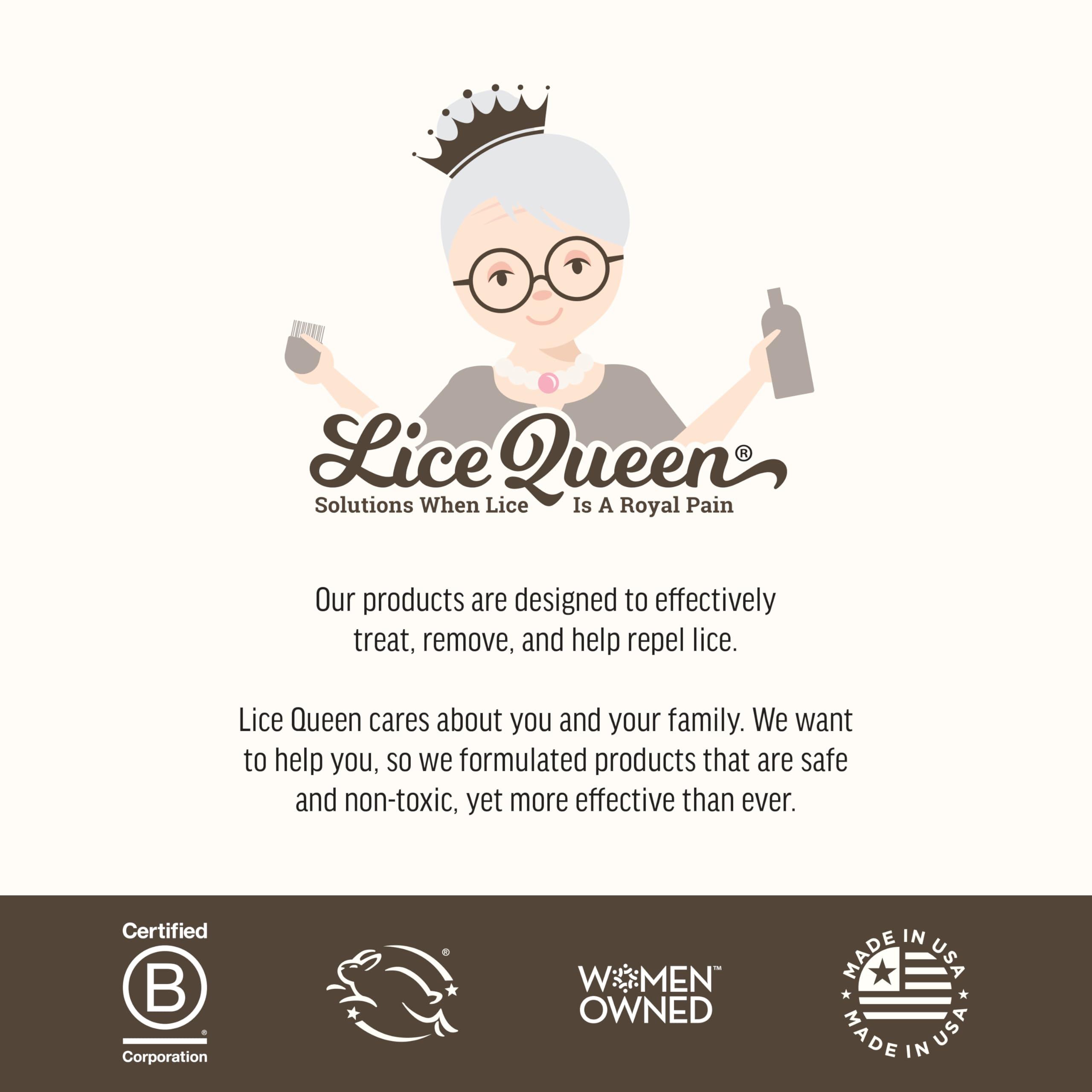 Lice Queen Slick, Slide & Away aftercare guidance helps repeat treatments.
