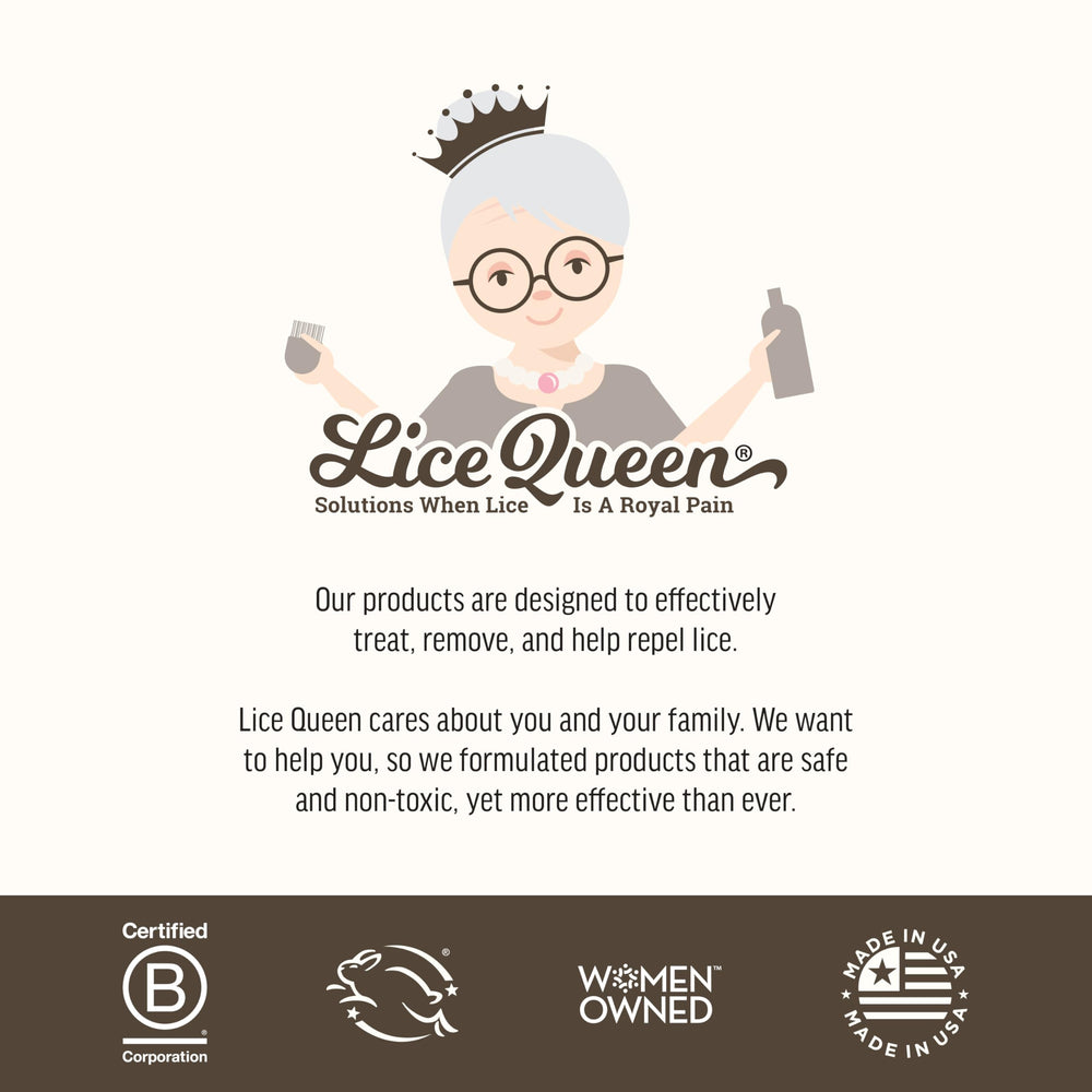 Lice Queen Slick, Slide & Away aftercare guidance helps repeat treatments.