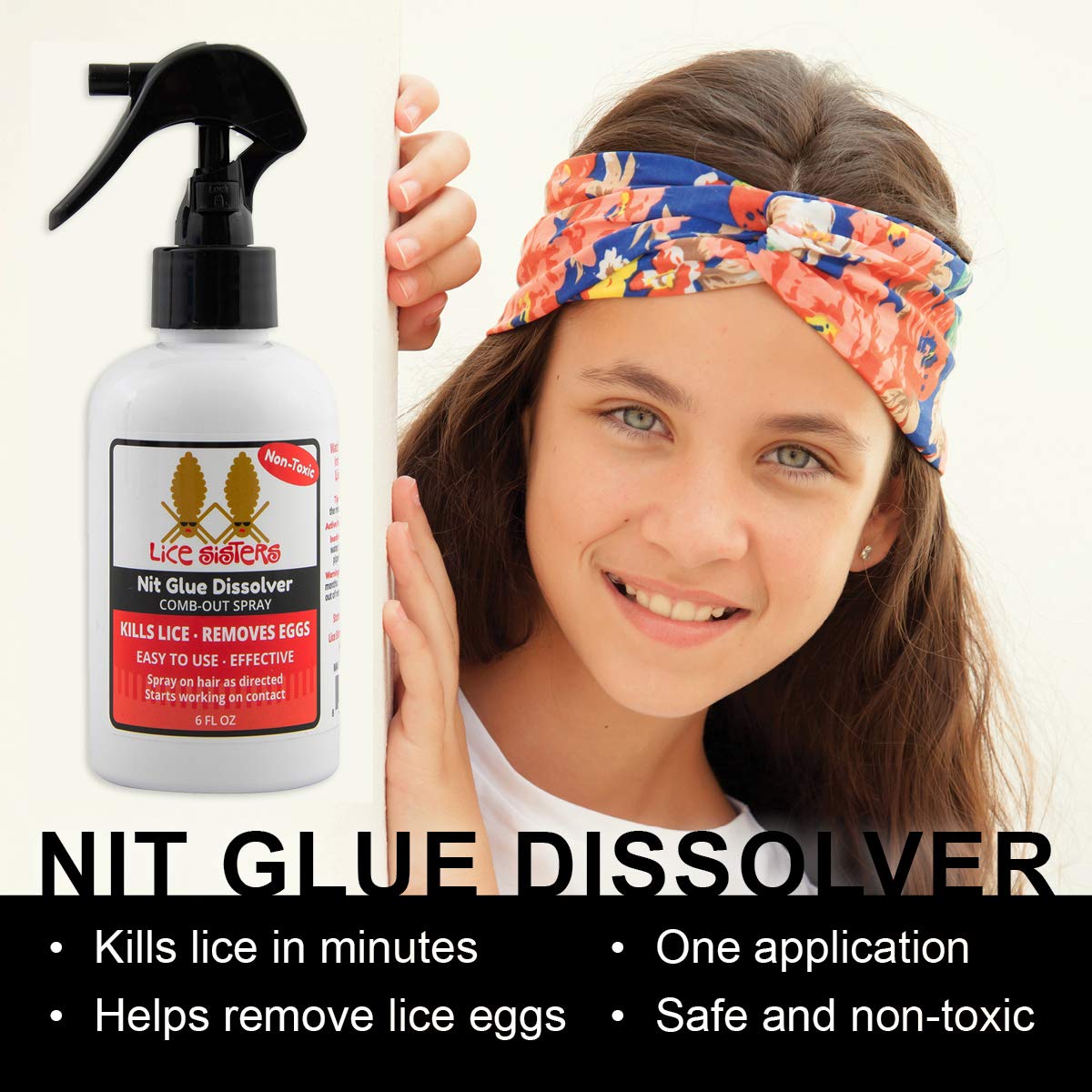 Lice Sisters egg-loosening action highlights easier nit removal