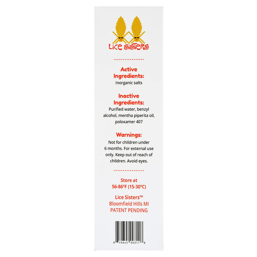 Lice Sisters safe-non-toxic-label assures family-friendly use.