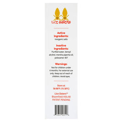 Lice Sisters safe-non-toxic-label assures family-friendly use.