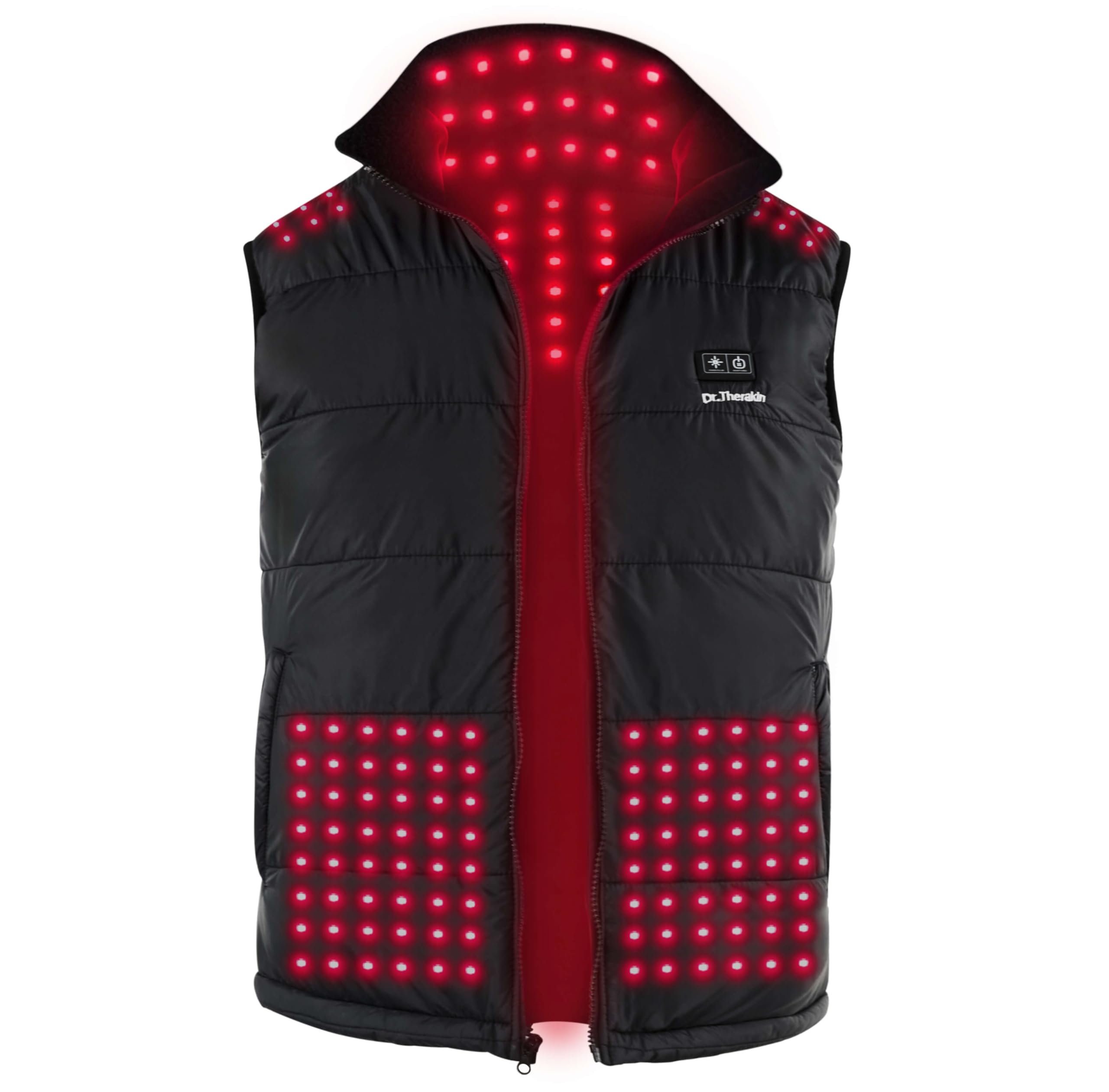 licinwing red light therapy vest front view shows portable comfort and coverage