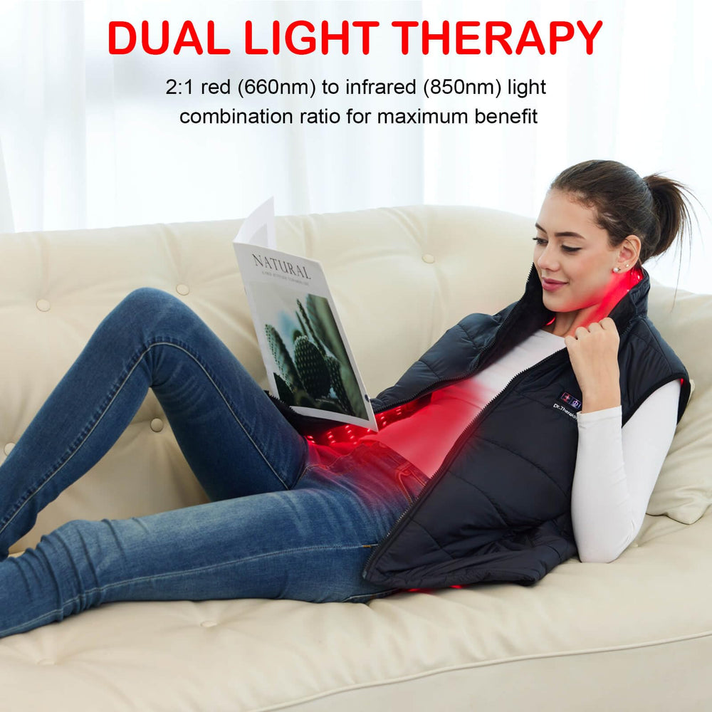Licinwing red light therapy vest lower back area delivers focused comfort.