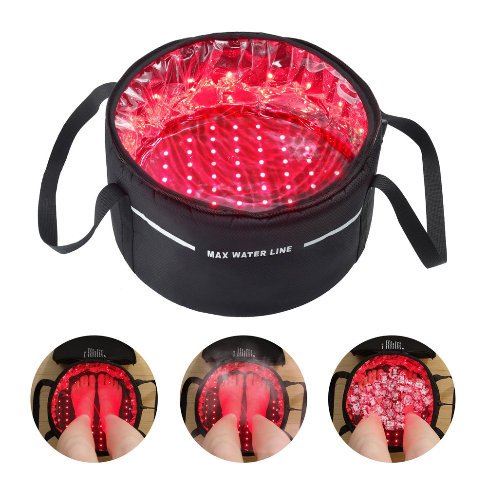 Two year warranty badge on Licinwing foot therapy bucket