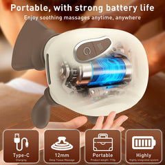 LIDEEYA travel case with massager for organized packing.