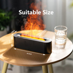 Liexopr fireplace diffuser flame light enhances realistic fire ambiance for relaxing evenings.