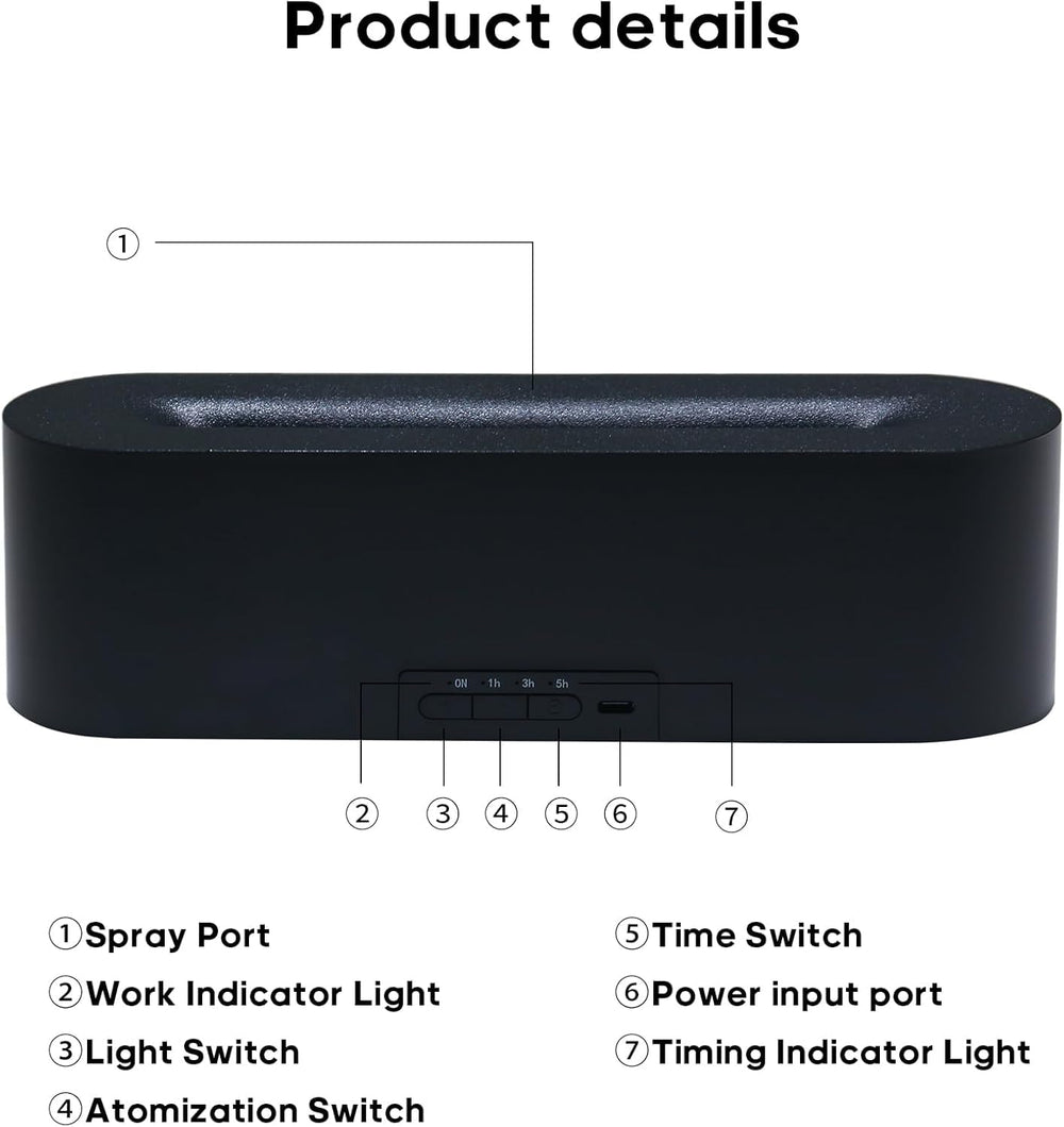 Liexopr fireplace diffuser timer and auto shut-off ensure safe operation.