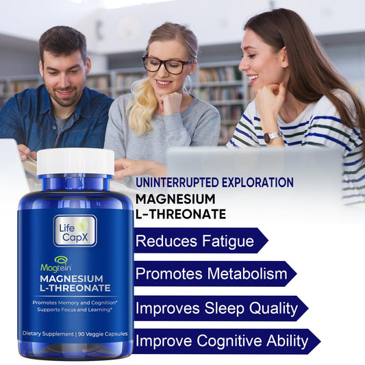 Life Capx Magtein capsules ready for daily cognitive support on the go.
