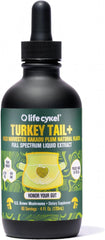 Life Cykel Turkey Tail Mushroom liquid bottle ready for daily immune-friendly routine