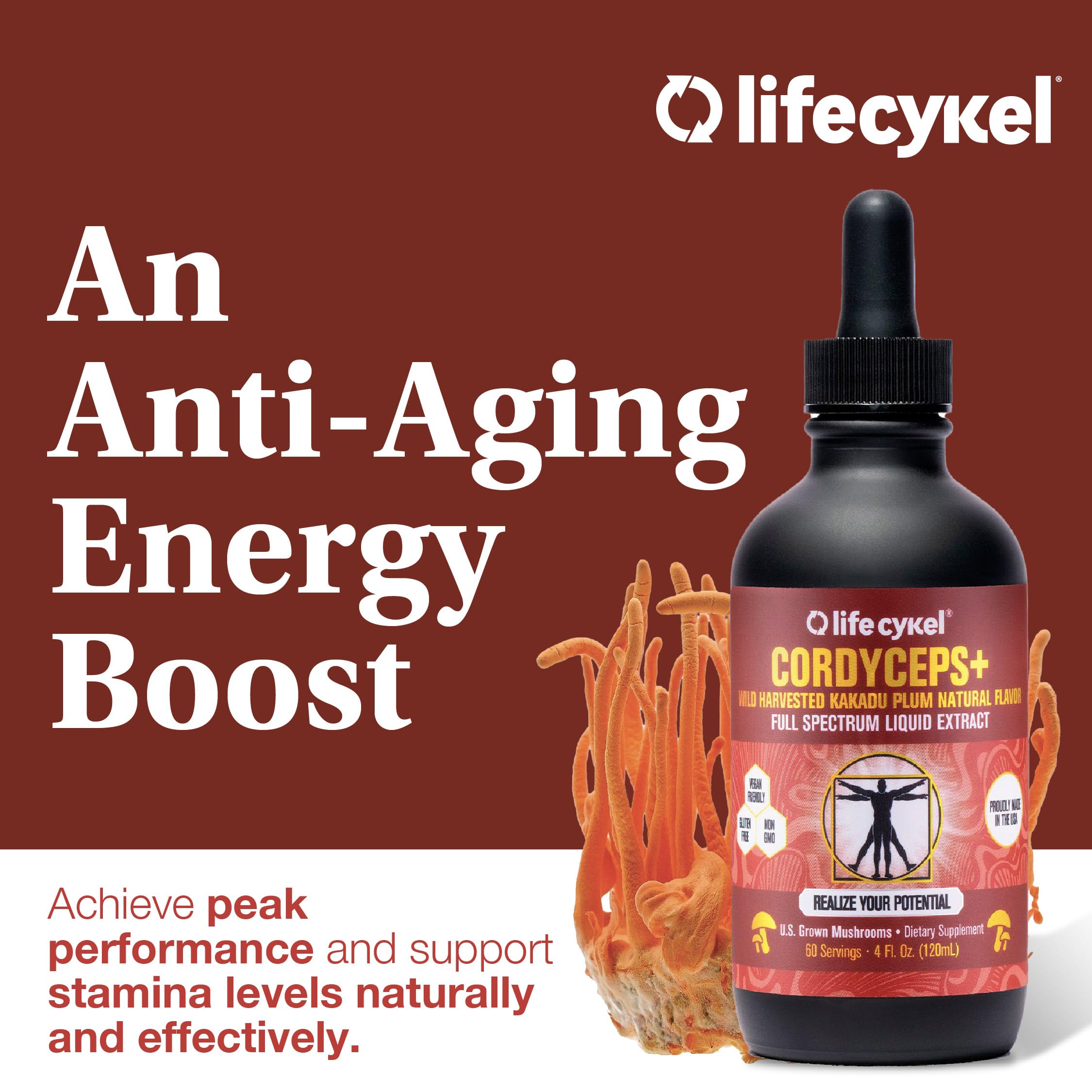 Life Cykel vegan non-GMO tincture bottle suitable for daily use