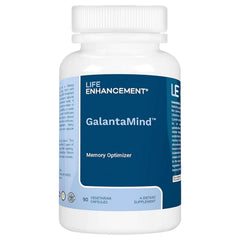 Life Enhancement GalantaMind bottle close-up for memory support.
