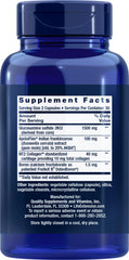 Close-up of ArthroMax Advanced capsules highlighting NT2 Collagen and ApresFlex benefits.