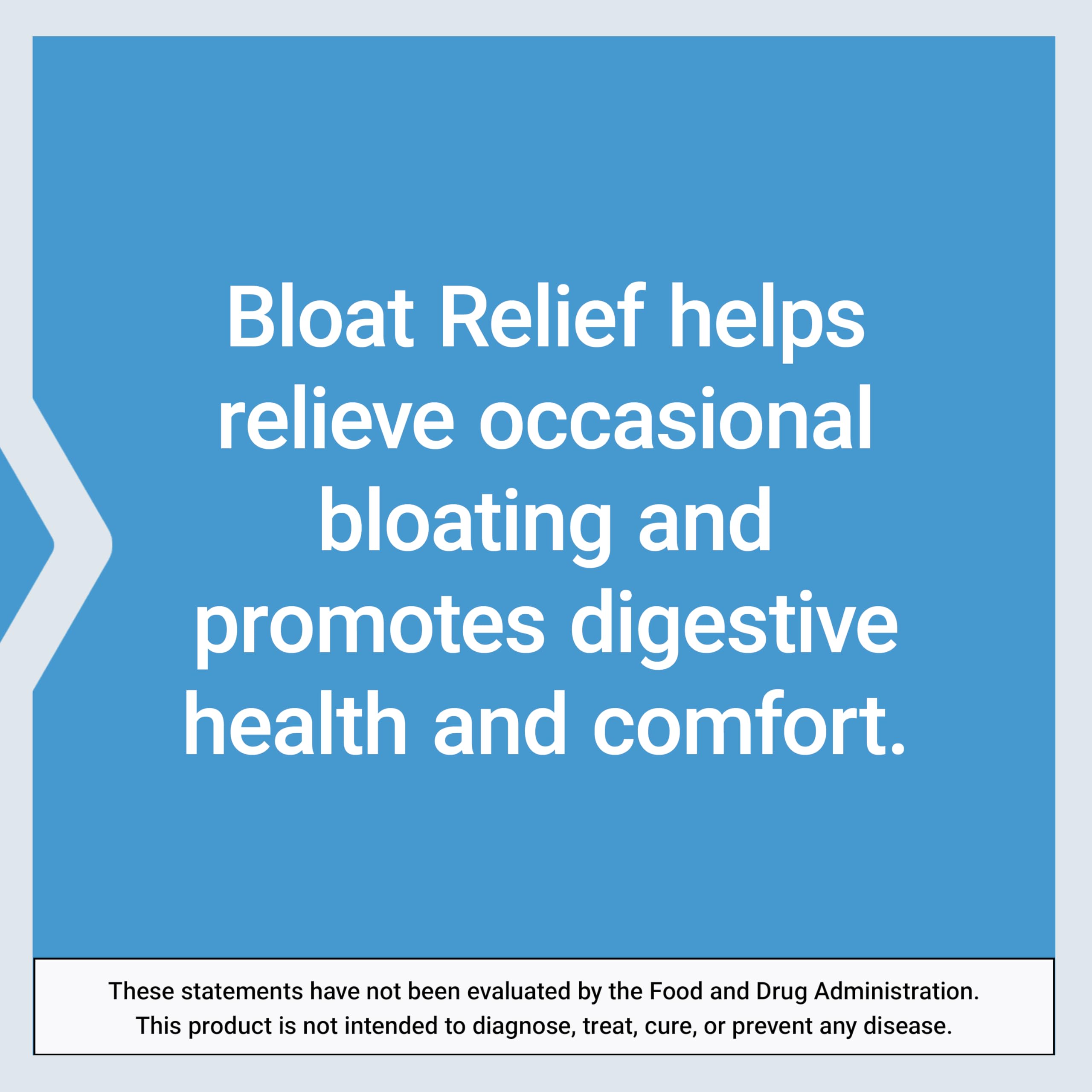 Life Extension Bloat Relief softgels designed for easy daily use.