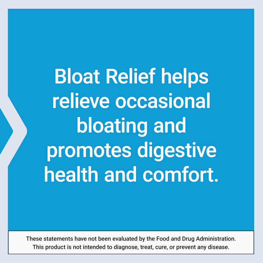 Life Extension Bloat Relief softgels designed for easy daily use.