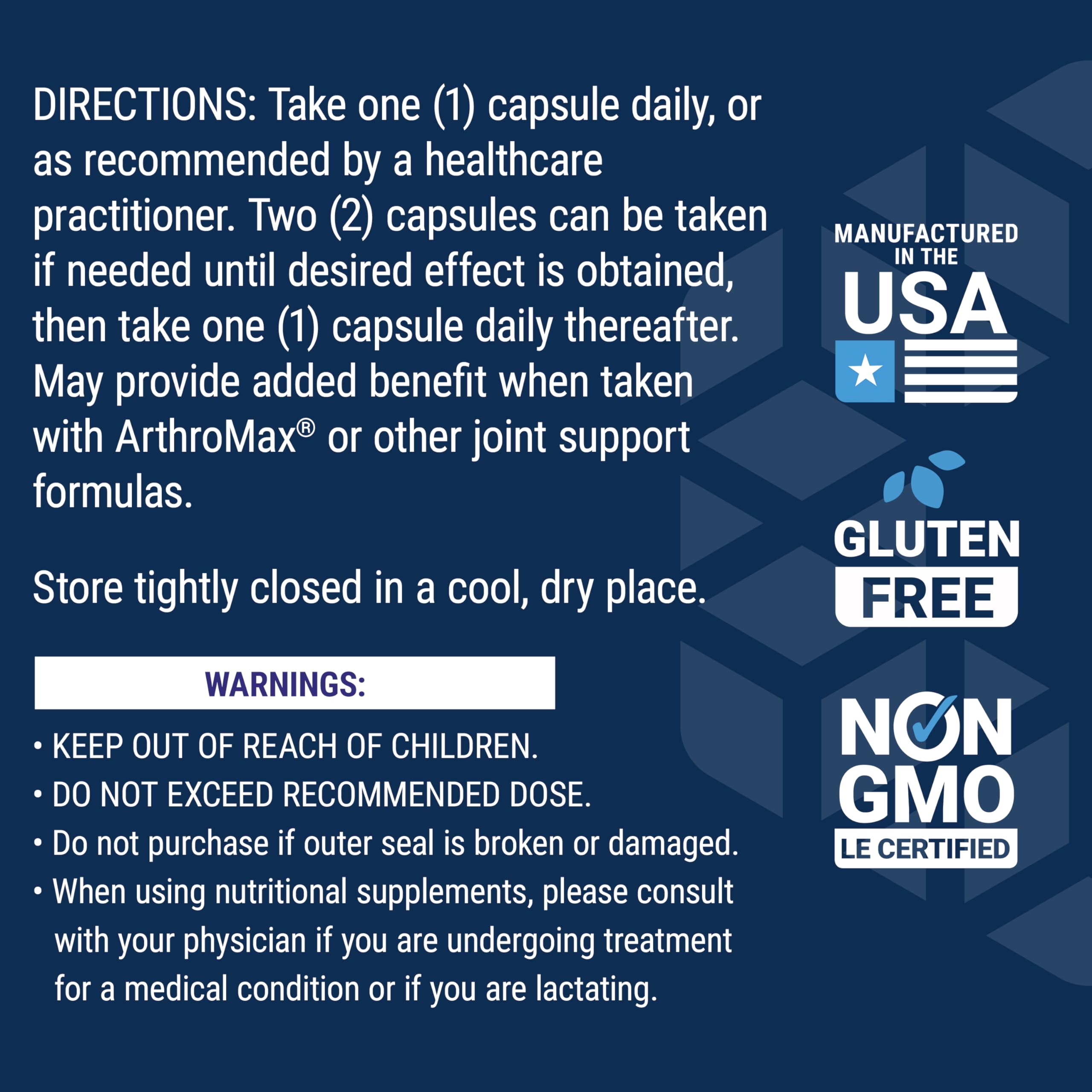 Life Extension label with gluten-free badge communicates dietary compatibility for sensitive regimes.