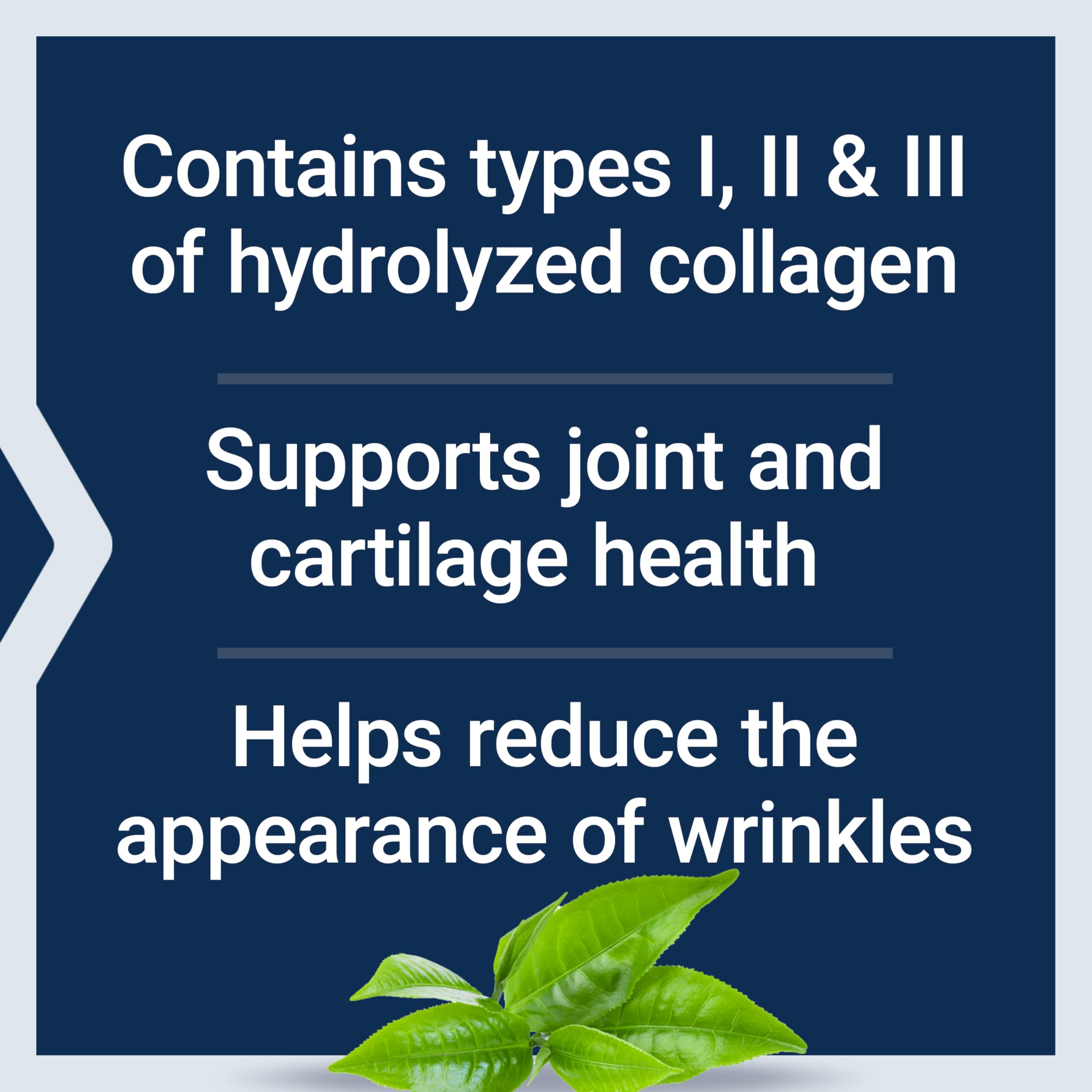 Life Extension Collagen Peptides label highlights types I, II & III for skin and joints.