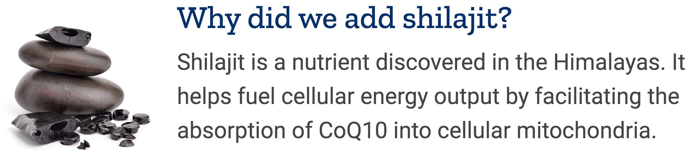 Life Extension CoQ10 Super Ubiquinol with Shilajit illustration of cellular energy