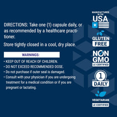 Gluten-free icon near Life Extension label