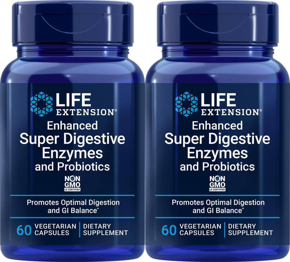 Life Extension bottle of Enhanced Digestive Enzymes for digestion support